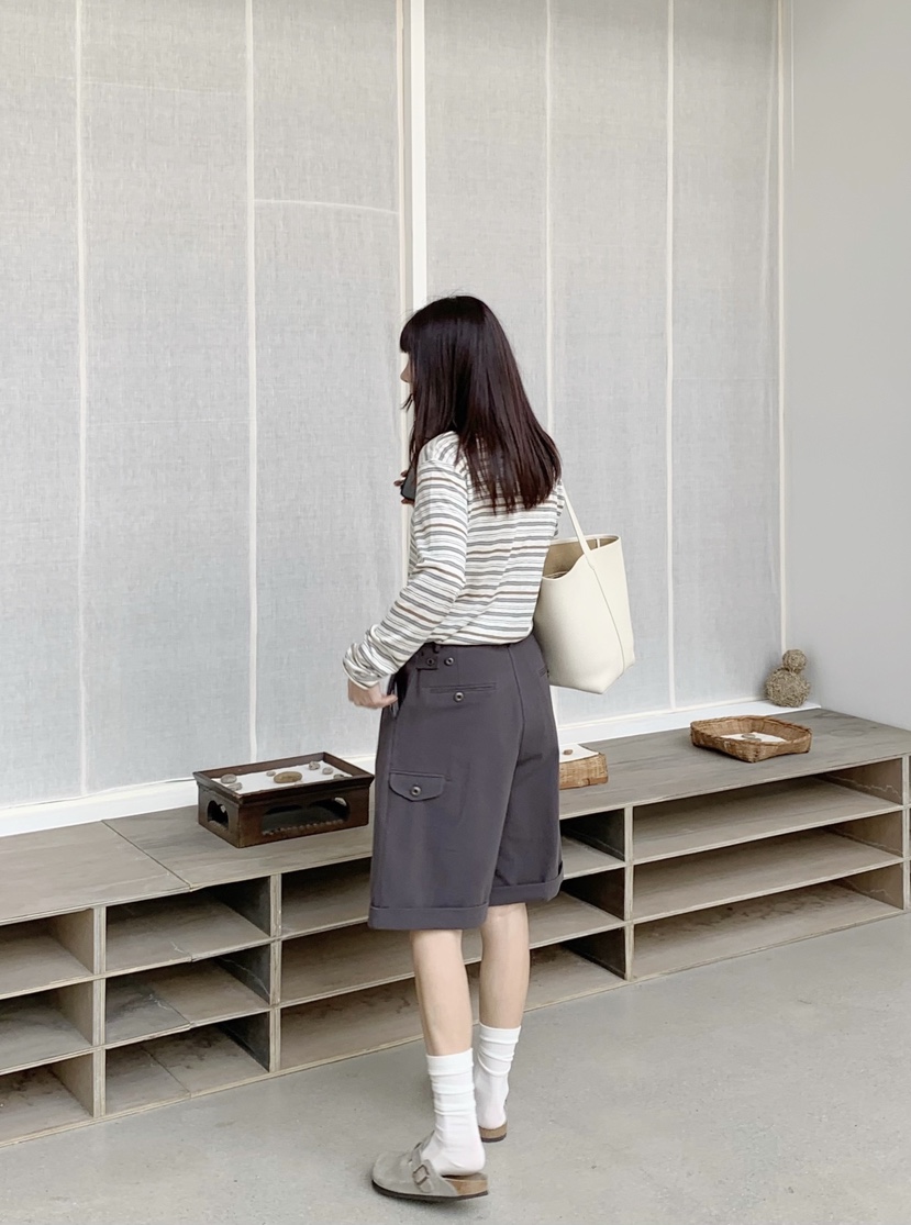 COURGETTE韓國東大門直郵女士新品人氣熱賣休閑26春夏短褲褶裥COURGETTE短褲