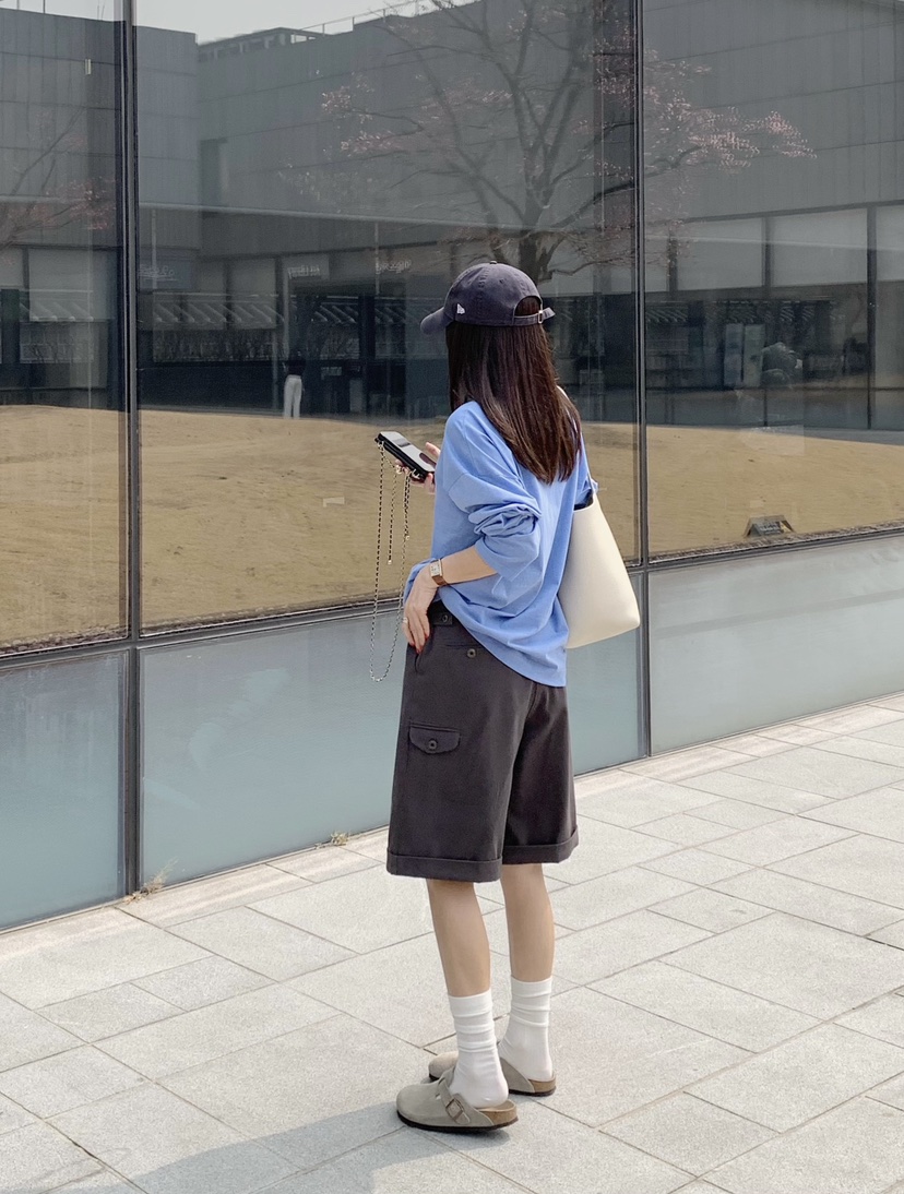 COURGETTE韓國東大門直郵女士新品人氣熱賣休閑26春夏短褲褶裥COURGETTE短褲