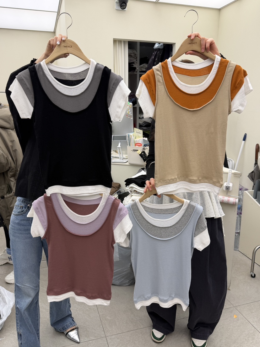 I MFACT韓國代購女裝新款人氣職業時尚休閑26春夏熱賣T恤I MFACTT恤