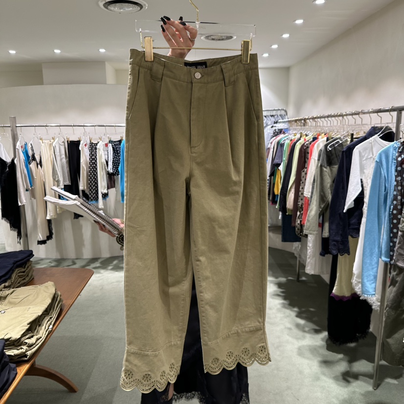 JERRY HALL-P韓國直郵女士新品職業推薦時尚休閑褲花朵JERRY HALL休閑褲圖色1