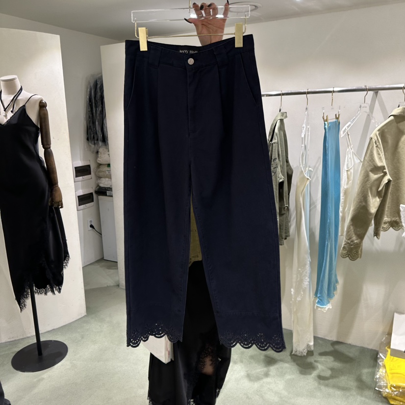 JERRY HALL-P韓國直郵女士新品職業推薦時尚休閑褲花朵JERRY HALL休閑褲圖色2