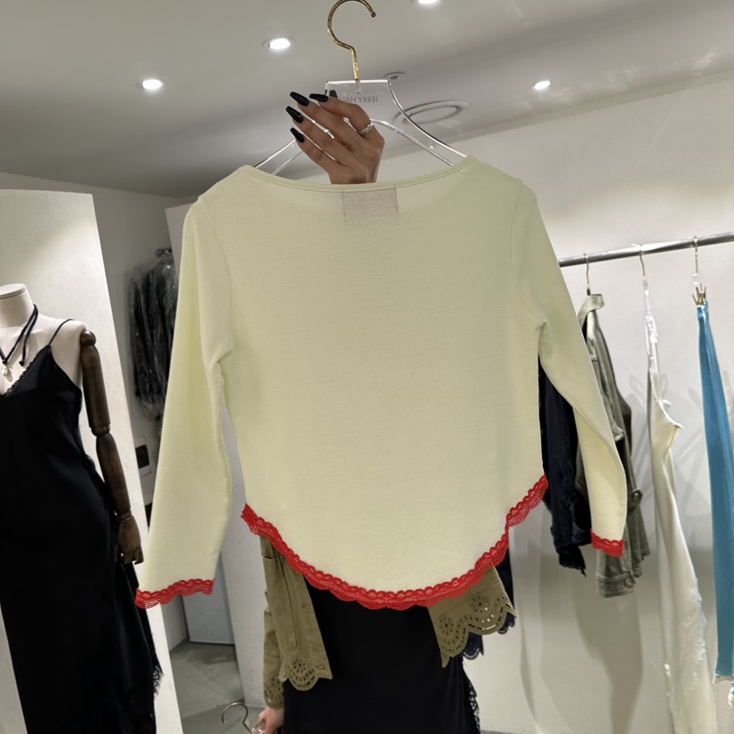 JERRY HALL-P韓國直郵實拍女士新款26春夏職業時尚長袖T恤JERRY HALL長袖T恤