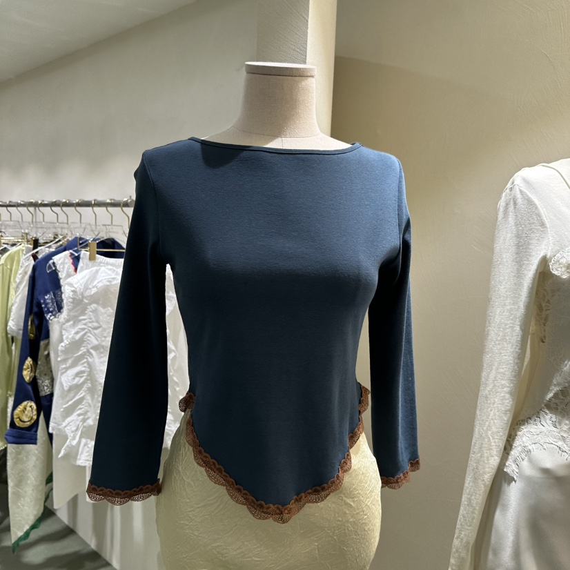 JERRY HALL-P韓國直郵實拍女士新款26春夏職業時尚長袖T恤JERRY HALL長袖T恤圖色2