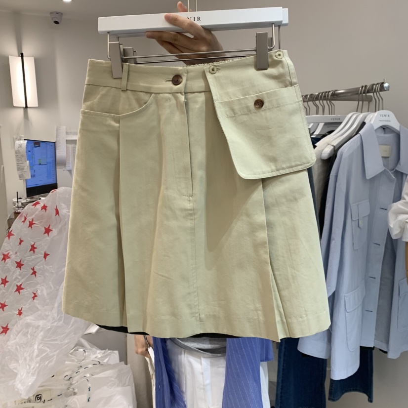 VENIR-a韓國直郵實拍女士新品人氣熱賣26春夏推薦短裙口袋VENIR-a短裙圖色2