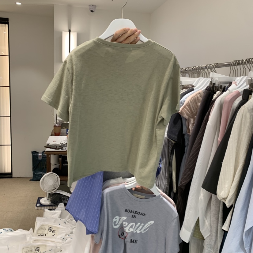 VENIR-a韓國直郵女士新品職業26春夏休閑人氣熱賣推薦T恤VENIR-aT恤