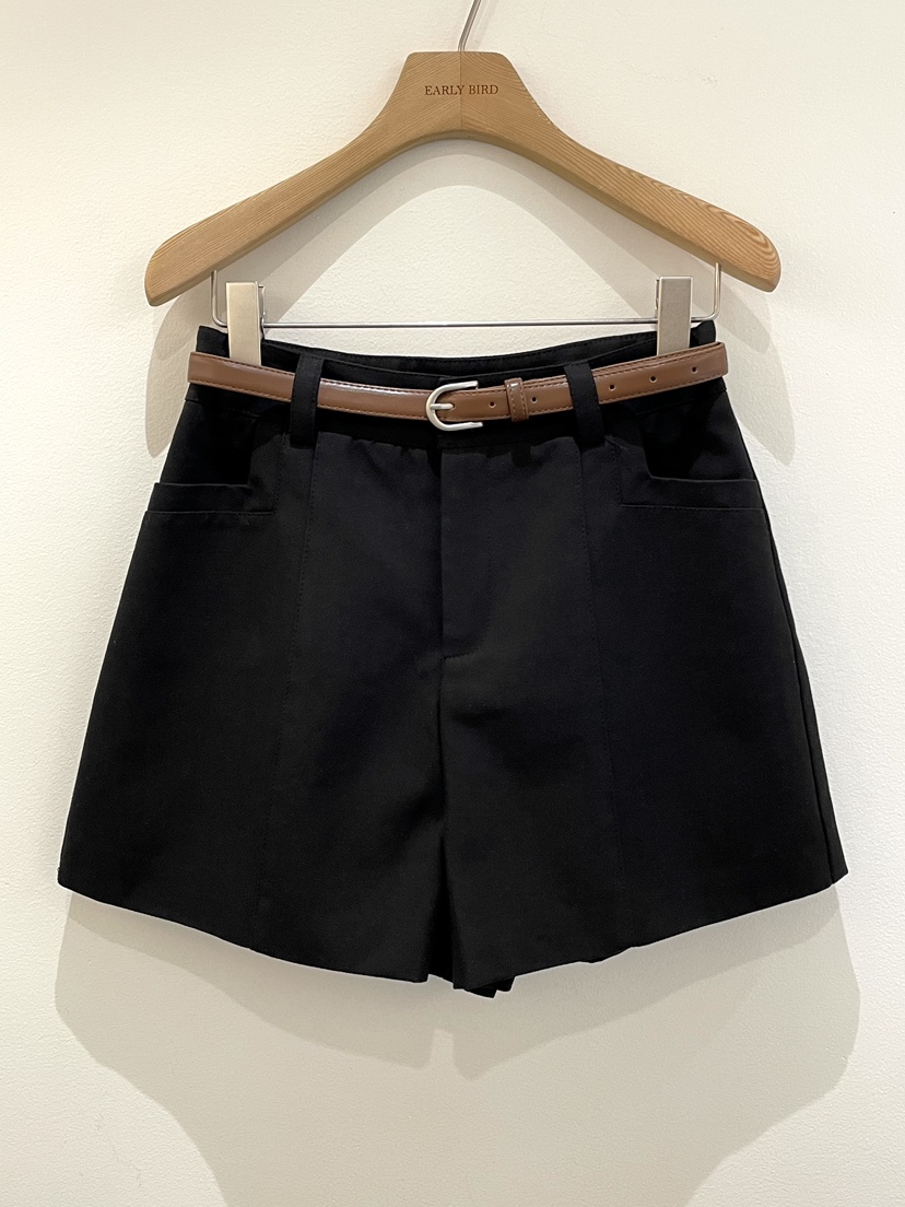 OBSESS韓國直郵實拍女裝新款26春夏休閑人氣職業短褲含腰帶OBSESS/EARLY BIRD短褲圖色3