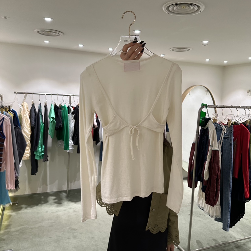 JERRY HALL-P韓國東大門直郵女裝新款推薦長袖T恤假兩件JERRY HALL長袖T恤