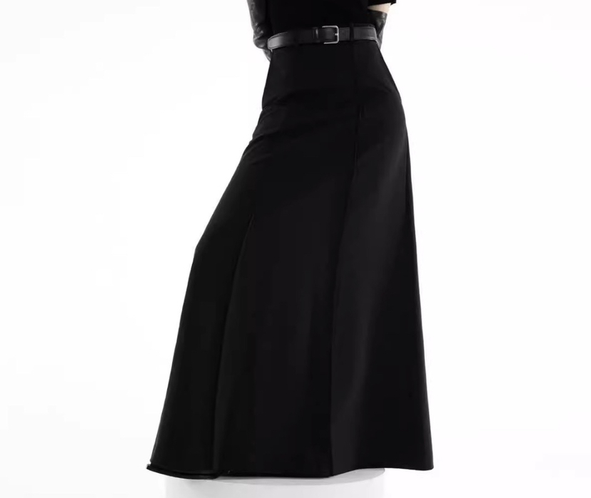 PAPERMOON韓國直郵女士新品職業人氣推薦時尚長裙不含腰帶paper moon長裙圖色1