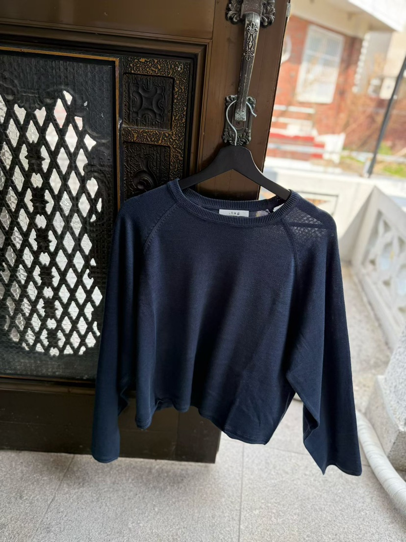 TUG韓國直郵實拍女裝新款時尚人氣職業26春夏針織衫短款針織TUG針織衫圖色2