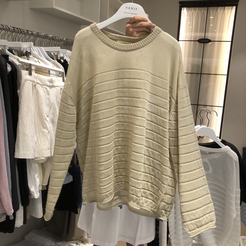 VENIR-a韓國東大門直郵女士新品休閑熱賣26春夏職業針織衫VENIR-a針織衫圖色4