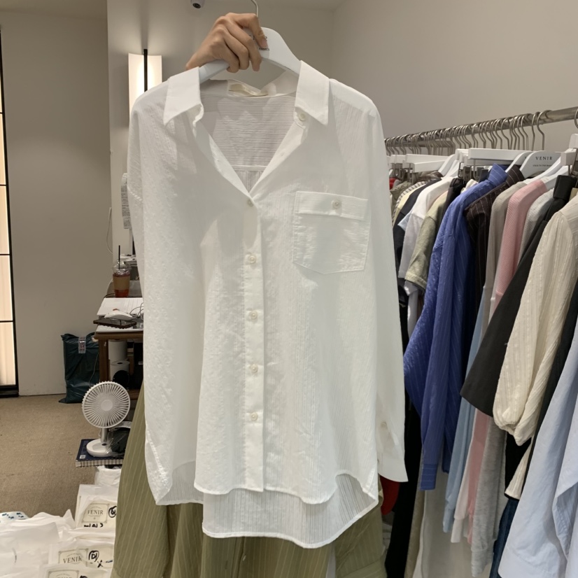 VENIR-a韓國直郵女士新款時尚休閑人氣熱賣推薦襯衫蕾絲衫VENIR-a襯衫/蕾絲衫圖色1