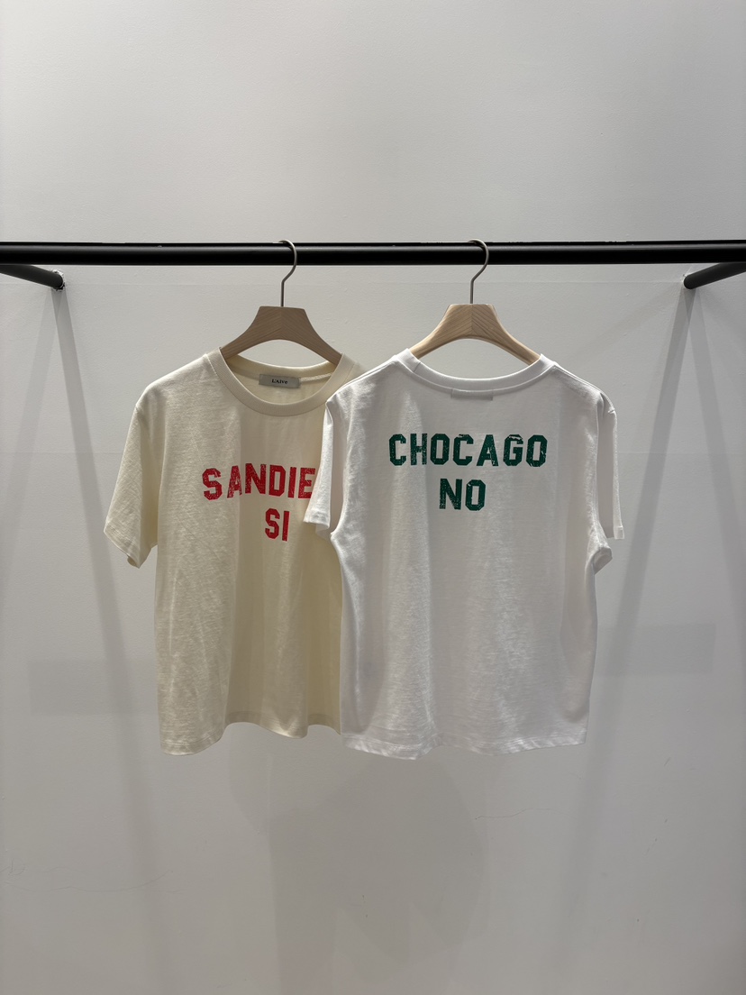 LAIVE韓國直郵女裝新品職業人氣熱賣時尚26春夏休閑推薦T恤LAIVET恤