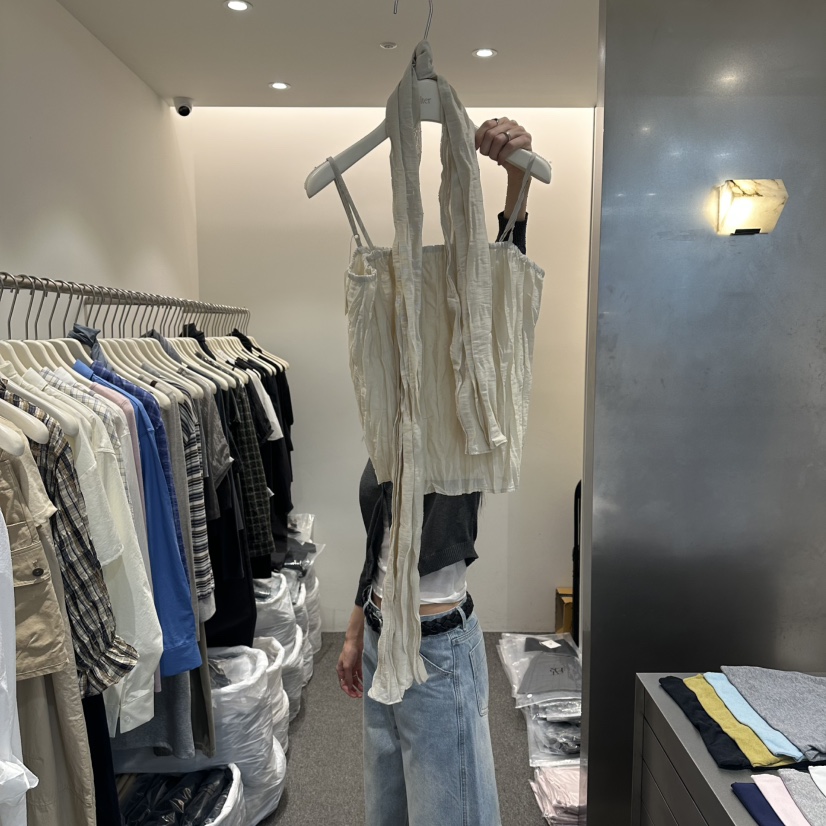 ALTER韓國代購女裝新款熱賣26春夏時尚人氣吊帶背心不含圍巾Alter吊帶/背心圖色2