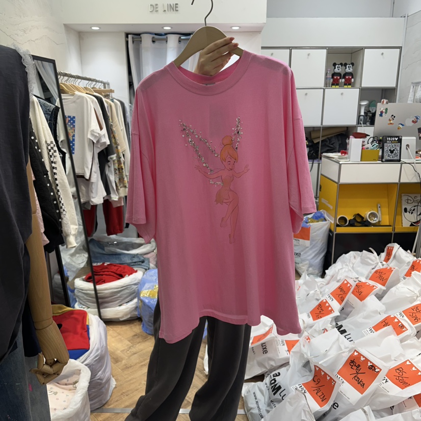 DE LINE韓國直郵實拍女士新款熱賣26春夏休閑人氣推薦T恤DE LINET恤圖色2