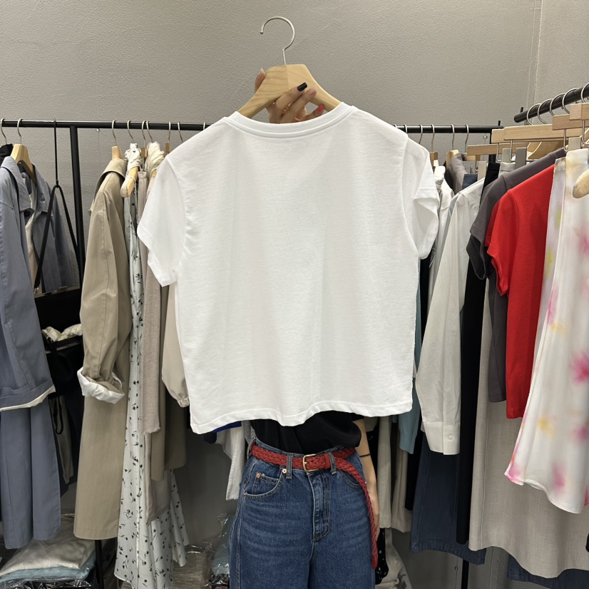 FLAMME TOIT/LUNAMDE韓國直郵女士新品職業休閑26春夏T恤FLAMME TOIT/LUNAMDET恤