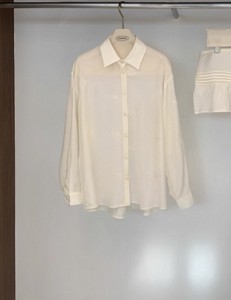 ONE MONE韓國東大門代購女士新品26春夏推薦休閑襯衫蕾絲衫ONE MONE襯衫/蕾絲衫圖色1