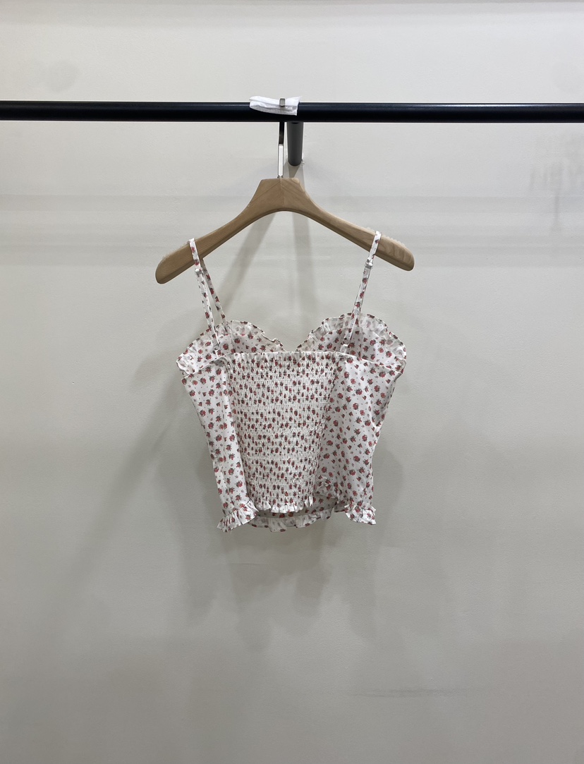 PERSON韓國東大門直郵女裝新款人氣推薦休閑吊帶背心花朵PERSON吊帶/背心