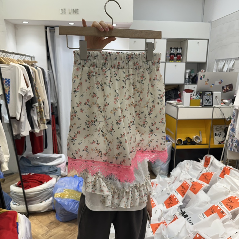 DE LINE韓國直郵實拍女士新品熱賣推薦人氣休閑26春夏短褲DE LINE短褲