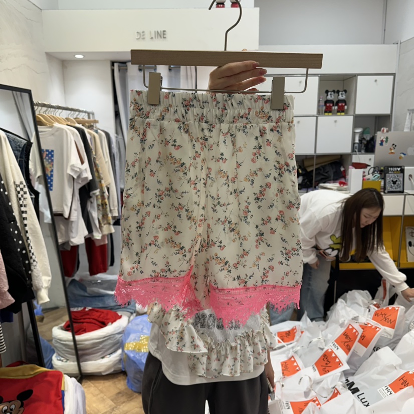 DE LINE韓國直郵實拍女士新品熱賣推薦人氣休閑26春夏短褲DE LINE短褲圖色1
