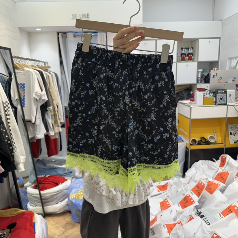 DE LINE韓國直郵實拍女士新品熱賣推薦人氣休閑26春夏短褲DE LINE短褲圖色2