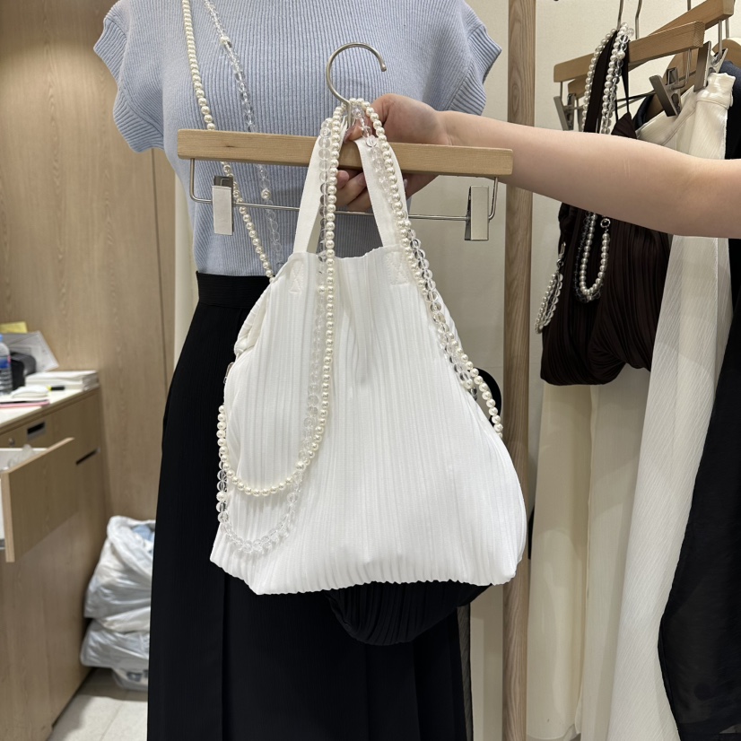 VINTAGE VIBE韓國直郵女士新款熱賣人氣職業單肩斜跨包褶皺VINTAGE VIBE單肩/斜跨包圖色1