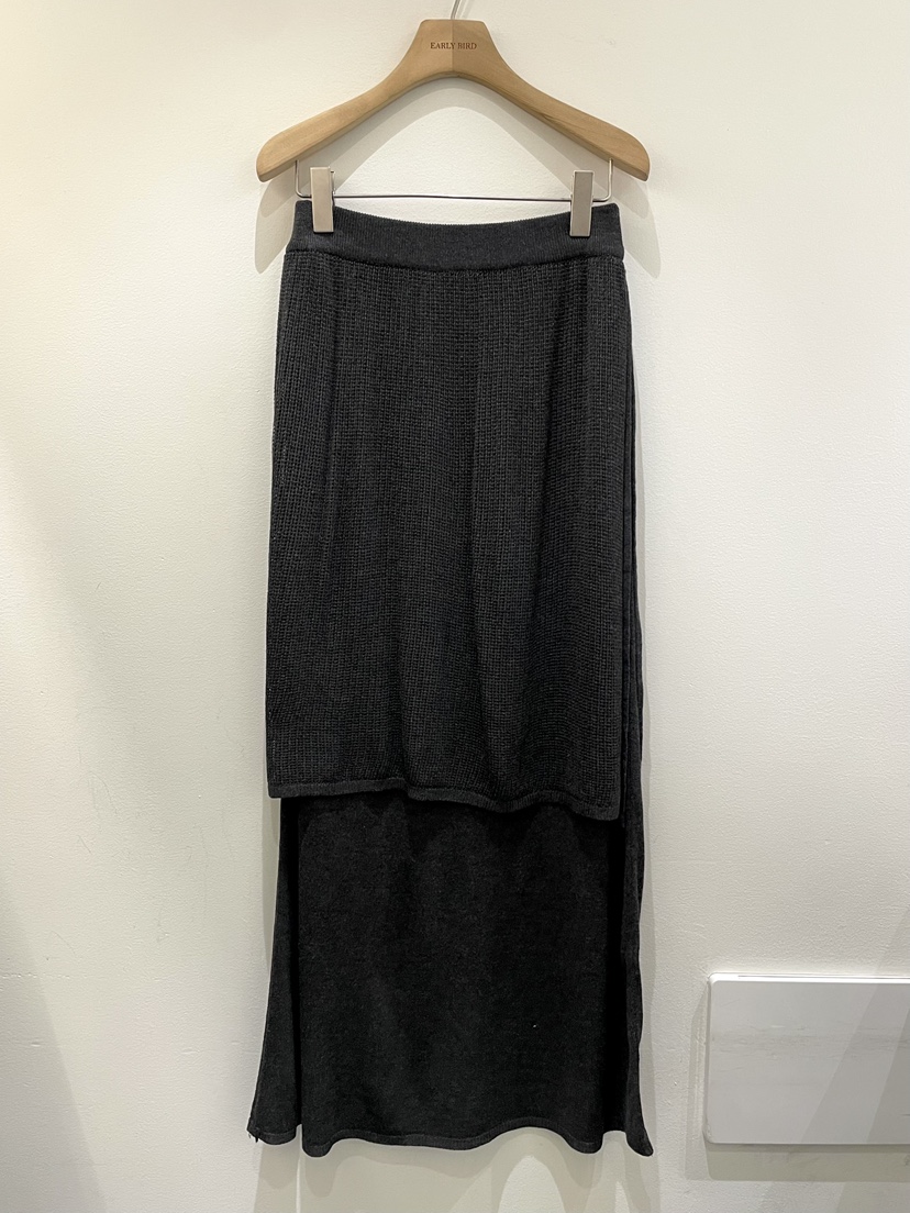 OBSESS韓國直郵實拍女士新品休閑人氣職業26春夏熱賣長裙OBSESS/EARLY BIRD長裙圖色2墨色