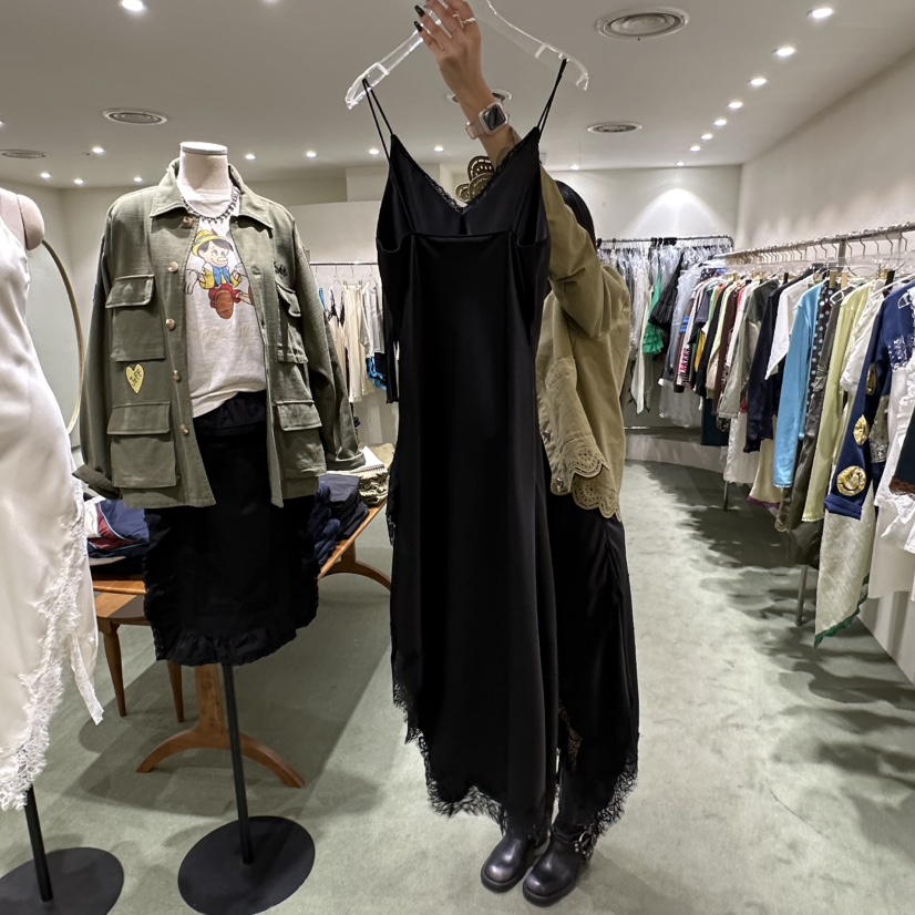 JERRY HALL-P韓國直郵女士新品人氣連衣裙不對稱蕾絲長款JERRY HALL連衣裙