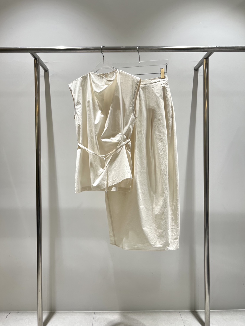 CESTLAVIE韓國東大門直郵女裝新品休閑推薦馬甲含腰帶棉質CESTLAVIE馬甲