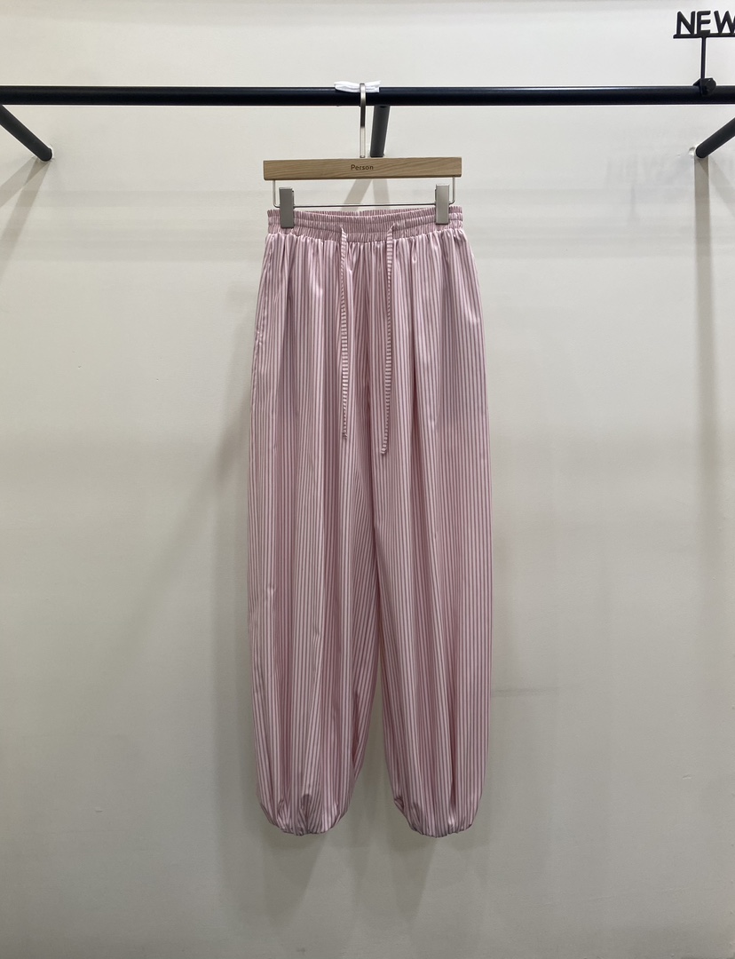 PERSON韓國代購女士新款熱賣26春夏職業人氣休閑褲褶裥燈籠PERSON休閑褲圖色1