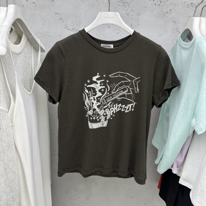 SIXTEEN韓國東大門直郵女士新款熱賣休閑推薦26春夏人氣T恤SIXTEENT恤圖色4
