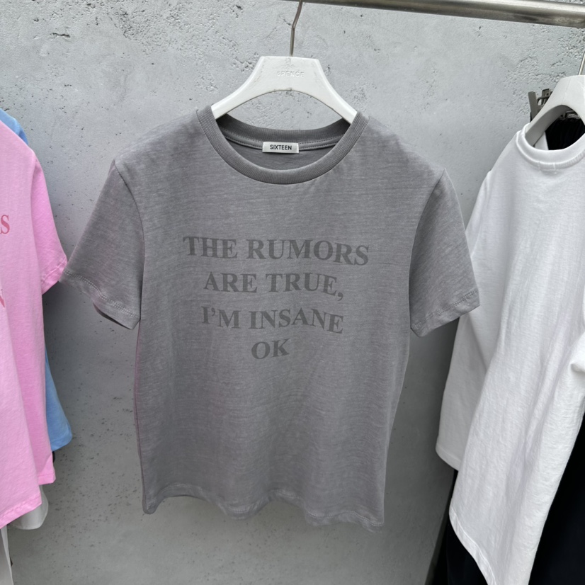 SIXTEEN韓國直郵實拍女裝新品人氣職業休閑推薦26春夏T恤SIXTEENT恤圖色2