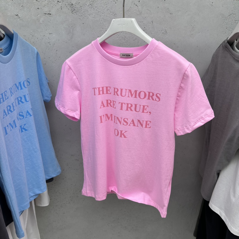 SIXTEEN韓國直郵實拍女裝新品人氣職業休閑推薦26春夏T恤SIXTEENT恤圖色3