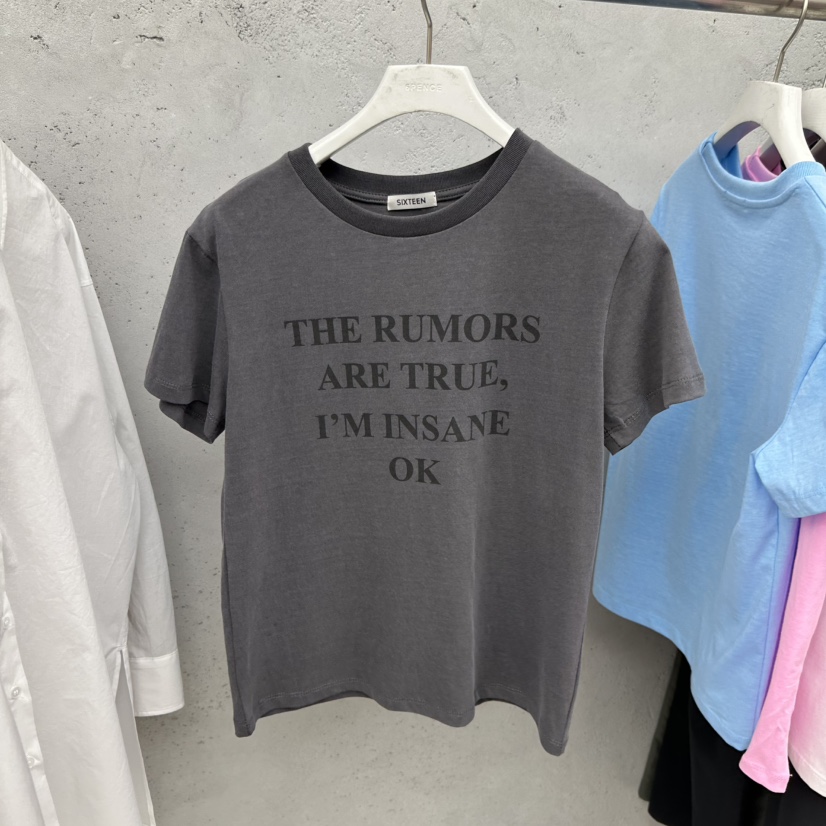 SIXTEEN韓國直郵實拍女裝新品人氣職業休閑推薦26春夏T恤SIXTEENT恤圖色5