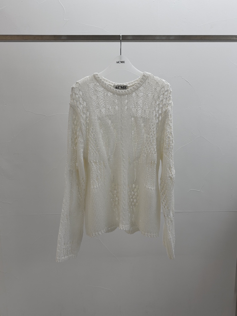 ACME韓國東大門代購女士新款職業26春夏熱賣針織衫鉤針編織ACME針織衫圖色1