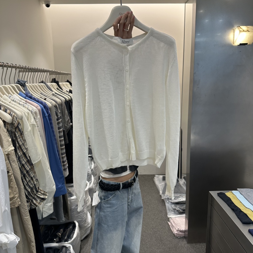 ALTER韓國直郵女士新款職業時尚推薦人氣熱賣針織衫不含內搭Alter針織衫圖色1