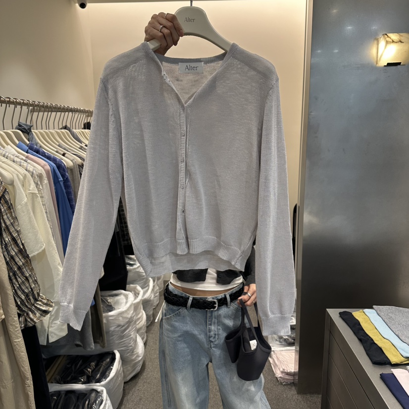 ALTER韓國直郵女士新款職業時尚推薦人氣熱賣針織衫不含內搭Alter針織衫圖色2