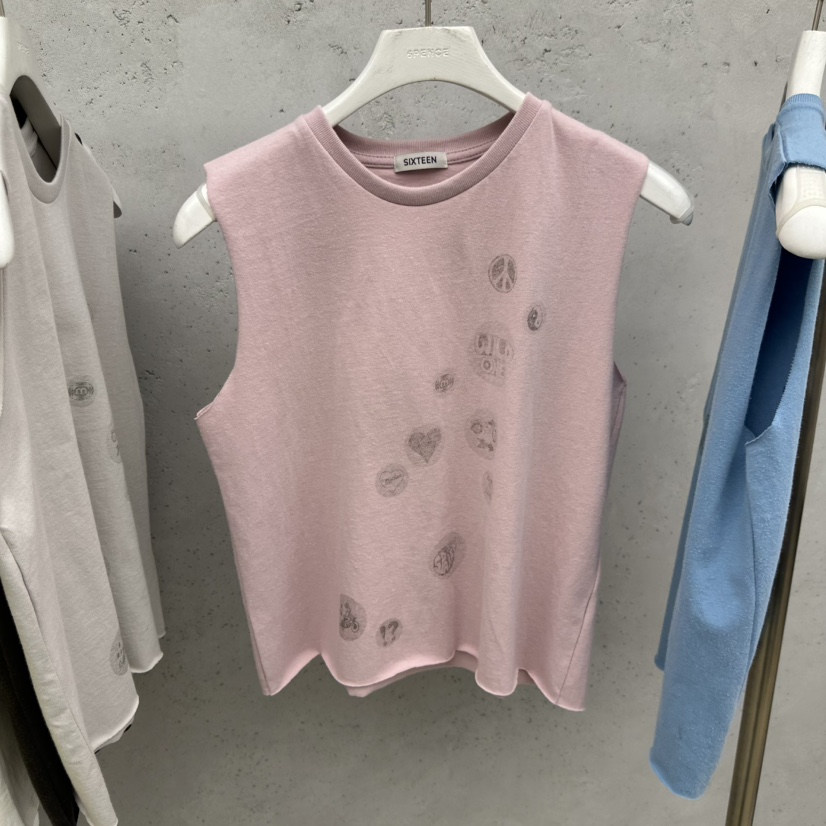 SIXTEEN韓國直郵實拍女士新品休閑熱賣人氣26春夏吊帶背心SIXTEEN吊帶/背心圖色3