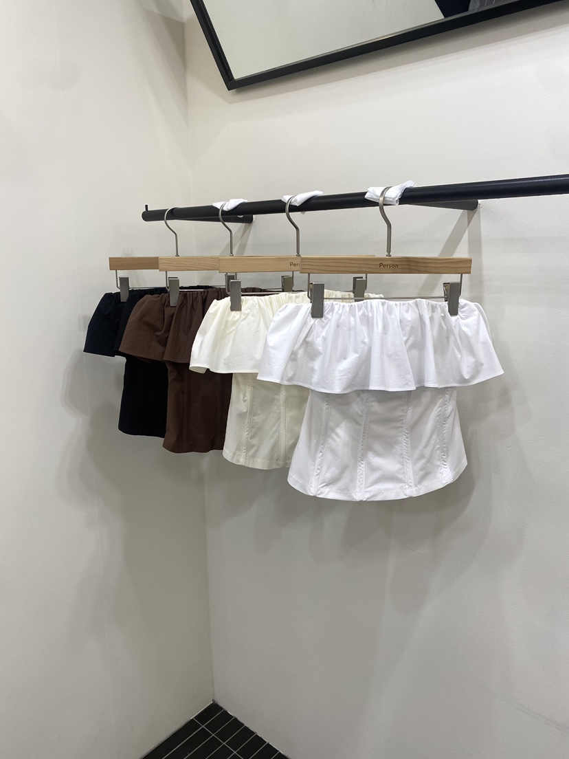 PERSON韓國直郵實拍女裝新品職業26春夏吊帶背心金屬絲褶皺PERSON吊帶/背心