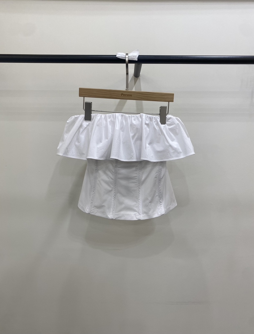 PERSON韓國直郵實拍女裝新品職業26春夏吊帶背心金屬絲褶皺PERSON吊帶/背心圖色1