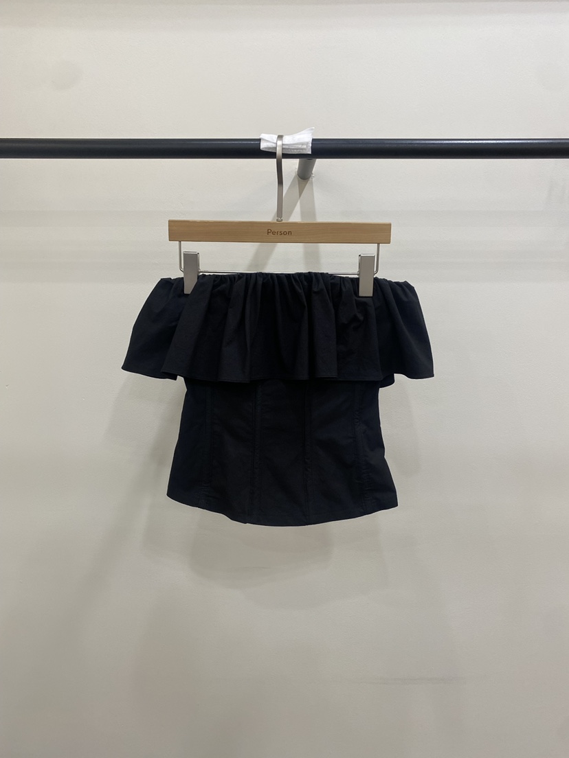 PERSON韓國直郵實拍女裝新品職業26春夏吊帶背心金屬絲褶皺PERSON吊帶/背心圖色4