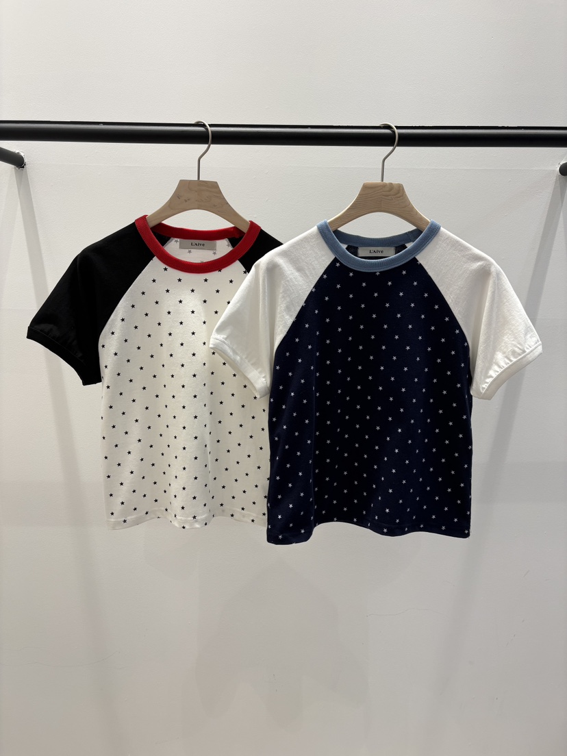 LAIVE韓國代購女裝新款26春夏人氣休閑職業推薦時尚熱賣T恤LAIVET恤