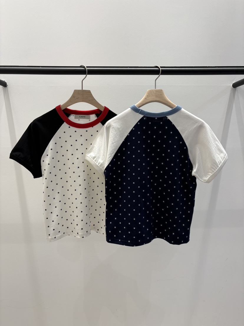 LAIVE韓國代購女裝新款26春夏人氣休閑職業推薦時尚熱賣T恤LAIVET恤
