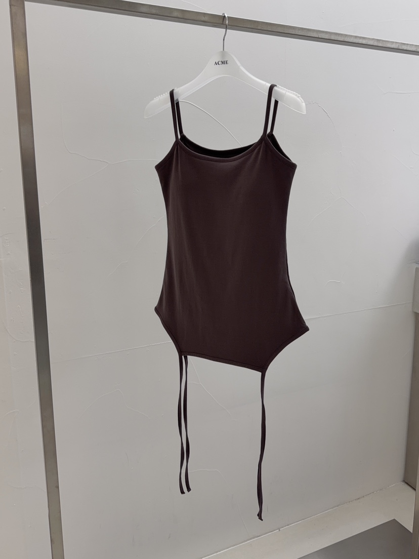 ACME韓國東大門直郵女士新品人氣26春夏休閑職業吊帶背心ACME吊帶/背心圖色5棕色