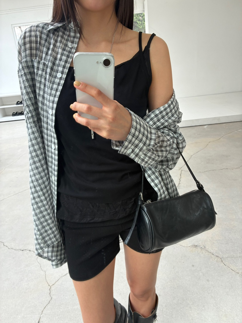 ACME韓國直郵實拍女裝新款職業熱賣26春夏人氣吊帶背心褶皺ACME吊帶/背心