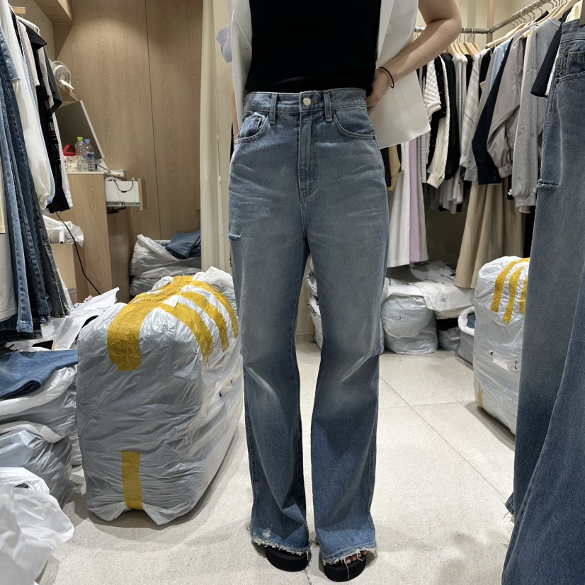 VINTAGE VIBE韓國東大門直郵女裝新款熱賣休閑26春夏牛仔褲VINTAGE VIBE牛仔褲