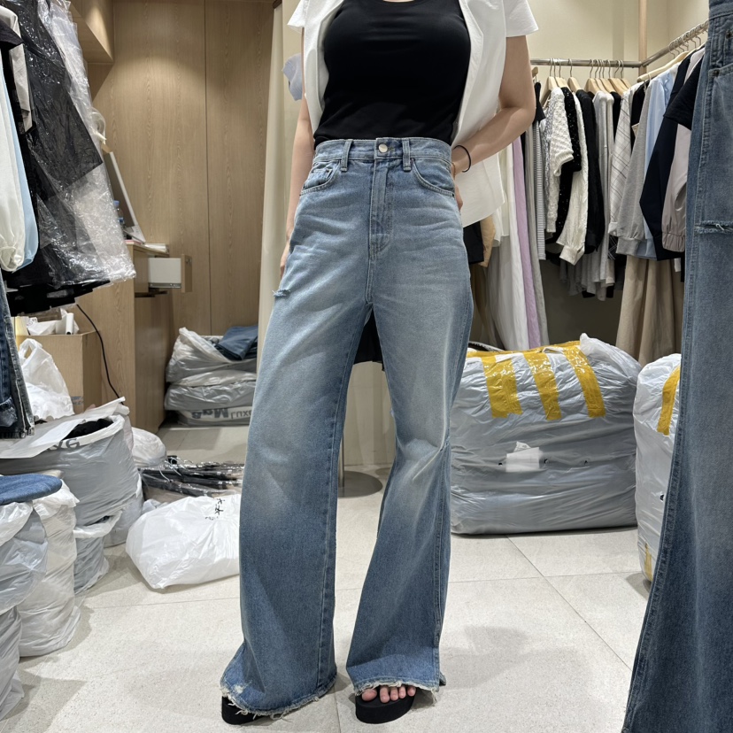 VINTAGE VIBE韓國東大門直郵女裝新款熱賣休閑26春夏牛仔褲VINTAGE VIBE牛仔褲