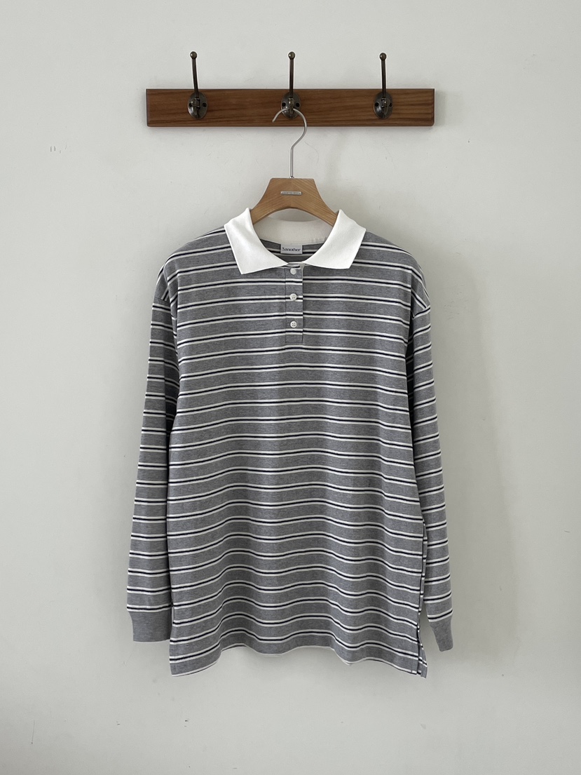 3 ANOTHER韓國東大門直郵女士新品26春夏時尚職業長袖T恤3 ANOTHER長袖T恤圖色3