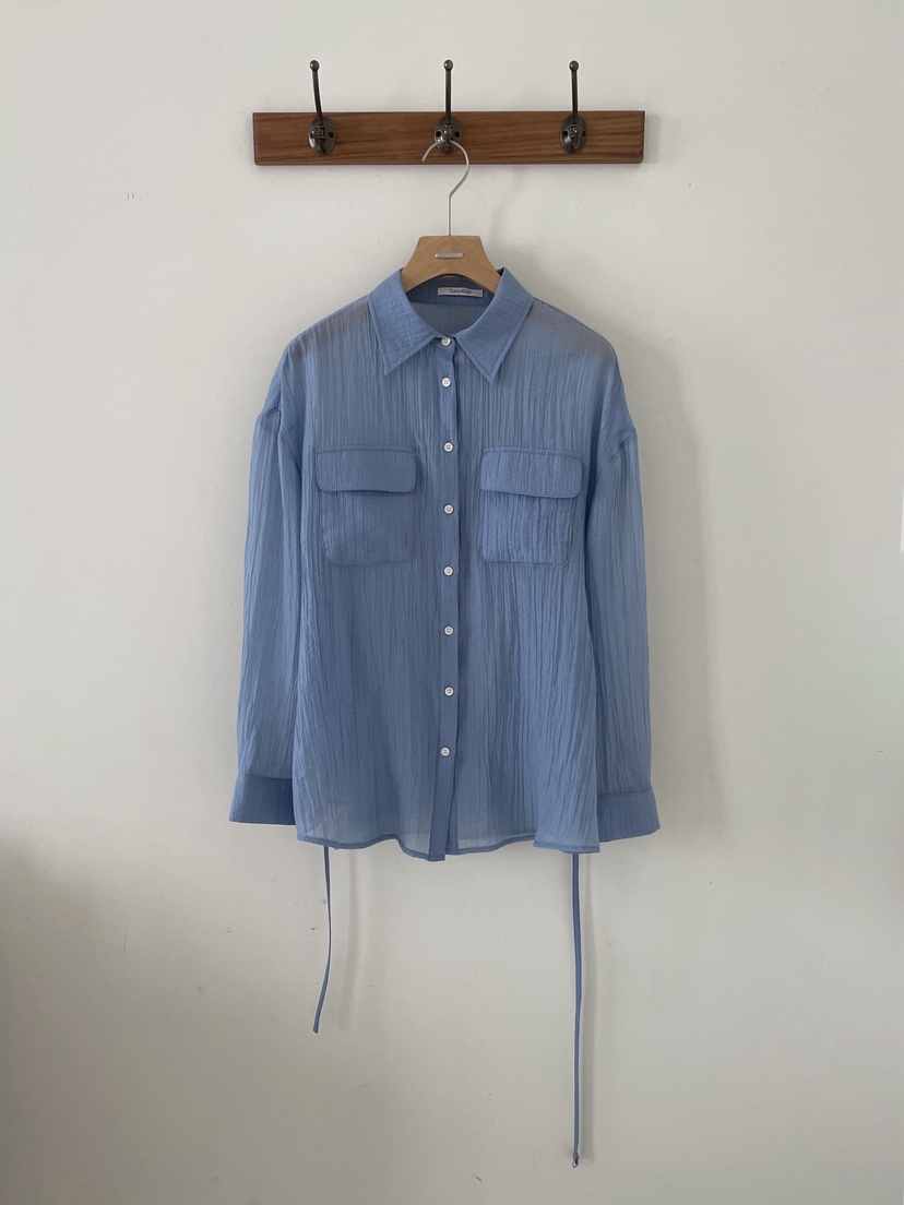 3 ANOTHER韓國直郵實拍女裝新款熱賣襯衫蕾絲衫含腰繩透明腰帶3 ANOTHER襯衫/蕾絲衫圖色3