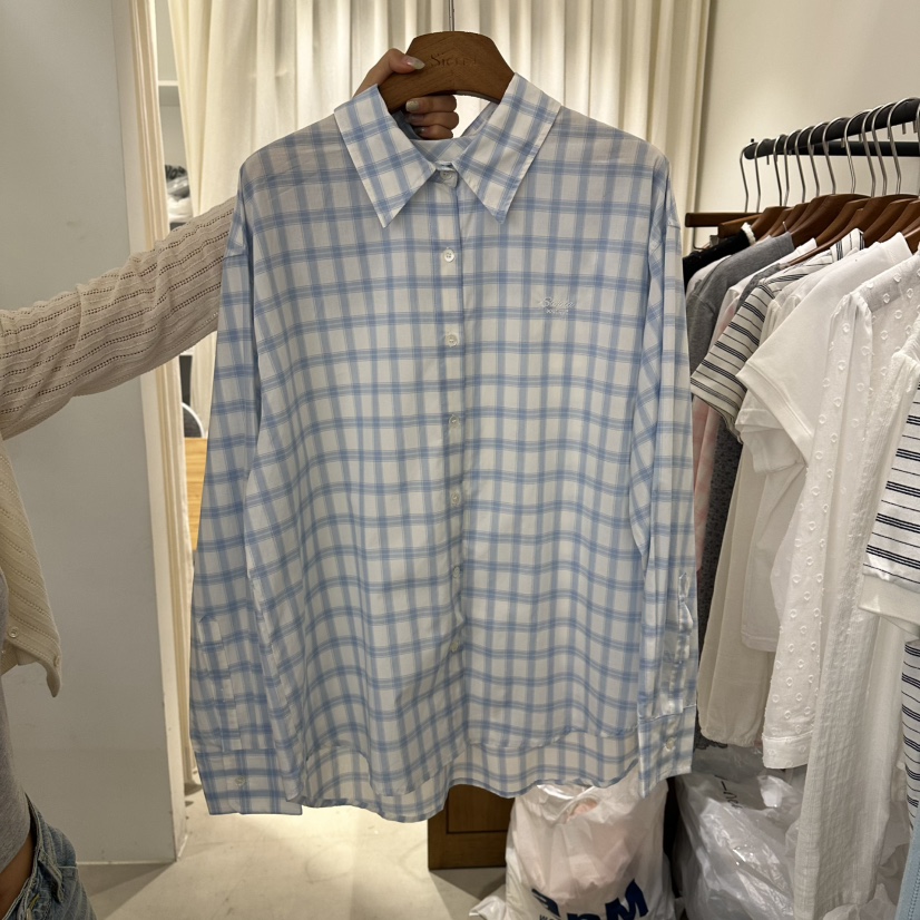 SIERRA韓國代購女裝新品推薦26春夏休閑職業熱賣襯衫蕾絲衫SIERRA襯衫/蕾絲衫圖色2