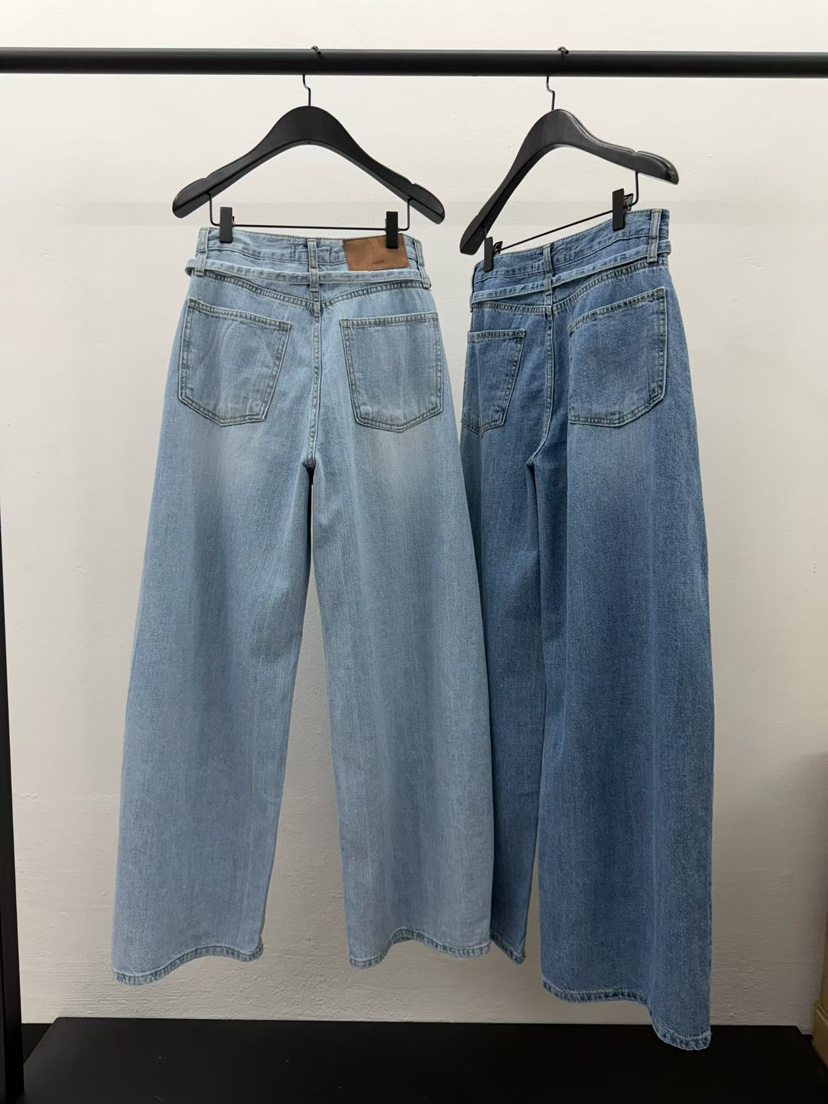 ARKIE/TAF韓國直郵實拍女裝新品時尚休閑人氣牛仔褲含腰帶ARKIE/TAF牛仔褲